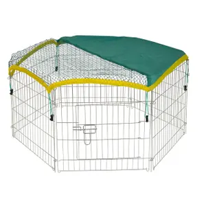 Hexagonal outdoor enclosure for rodents Kerbl image-2