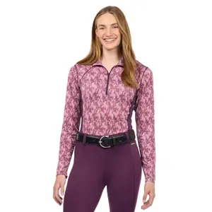 Women's Long Sleeve Printed Riding Polo Kerrits Equibreeze Ice Fil image-1