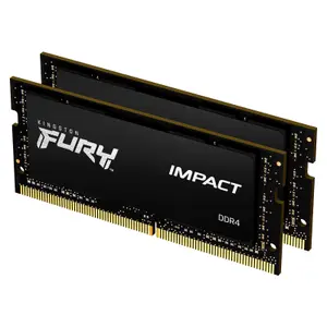 Kit mémoire RAM PC Kingston SODIMM DDR4 Fury Impact 3200Mhz (x2)