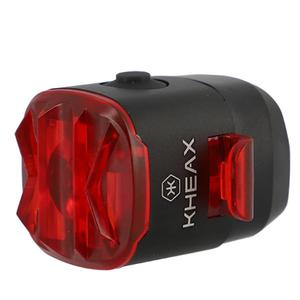 Éclairage avant+arrière recharge fixation cintre/tige de selle Kheax USB Syrma Tuban 500 50 Lumens image-2
