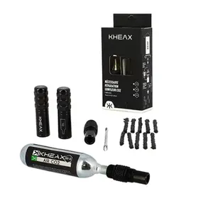 Kit de réparation necessaire tubeless alu avec embout cartouche Kheax CO2 25GR image-0