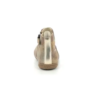 Leather boots girl Kickers Vermillon image-4