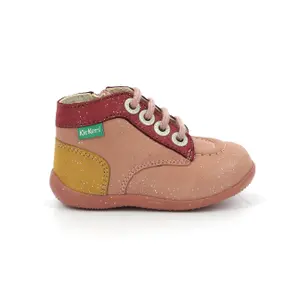 Baby girl booties Kickers Bonzip image-0