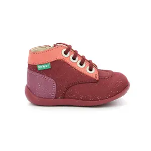 Baby girl booties Kickers Bonzip image-1