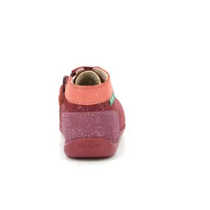 Baby girl booties Kickers Bonzip image-2