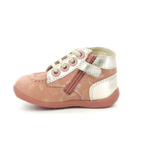 Baby girl booties Kickers Bonzip image-4