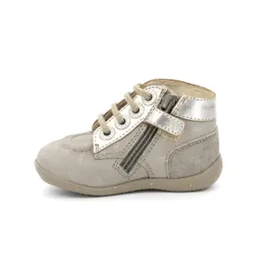 Baby girl booties Kickers Bonzip image-4