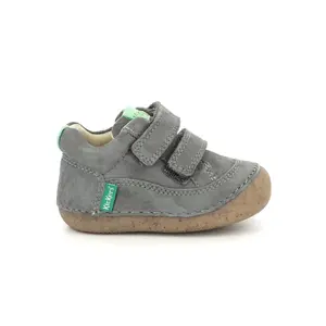 Baby boy leather boots Kickers Sostankro image-0