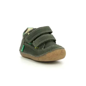 Baby boy printed leather booties Kickers Sostankro image-1