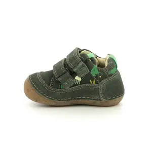 Baby boy printed leather booties Kickers Sostankro image-3