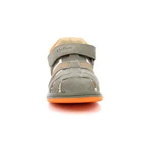 Baby boy sandals Kickers Platinium image-3