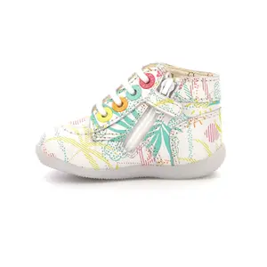 Baby girl booties Kickers Bonzip-2 image-2