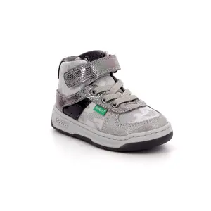 Baby girl leather sneakers Kickers Kickalien image-1