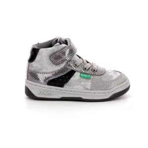 Baby girl leather sneakers Kickers Kickalien image-0