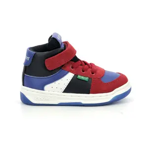 Baby boy leather sneakers Kickers Kickalien image-0