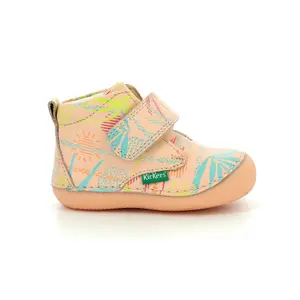 Baby girl booties Kickers Sabio Sunshine image-1