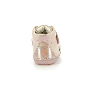 Baby girl booties Kickers Sabio Plumetis image-2