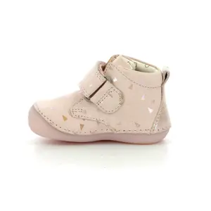 Baby girl booties Kickers Sabio Plumetis image-3