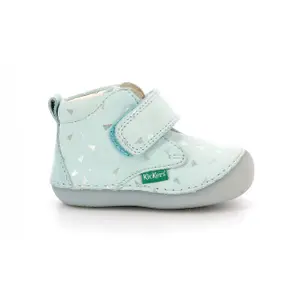 Baby girl booties Kickers Sabio Plumetis image-0