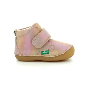 Baby girl booties Kickers Sabio Rainbow image-0