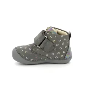 Baby girl leather boots Kickers Sabio image-3