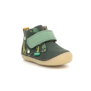 Baby boy leather boots Kickers Sabio image-1