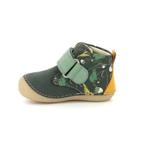 Baby boy leather boots Kickers Sabio image-3