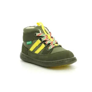 Baby leather booties Kickers Bubblo image-1