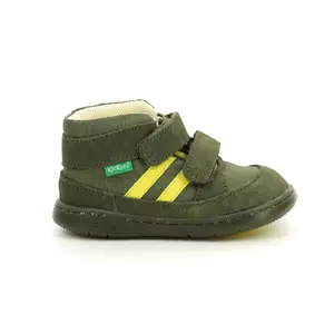 Baby boy leather boots Kickers Bubblokro image-0