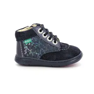 Baby girl leather boots Kickers Soulful image-1