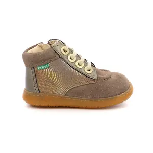 Baby girl leather boots Kickers Soulful image-1