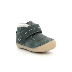 Baby boy leather boots Kickers Soklimb image-0