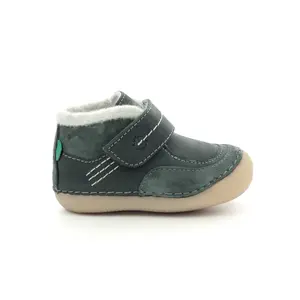 Baby boy leather boots Kickers Soklimb image-1