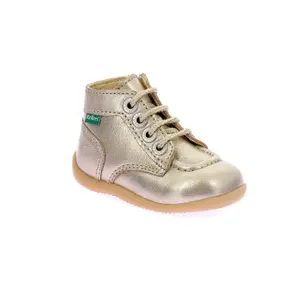 Baby girl booties Kickers Bonzip-2 image-1