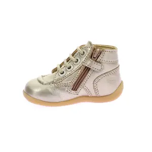 Baby girl booties Kickers Bonzip-2 image-2