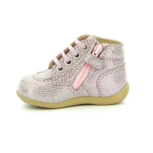 Baby girl booties Kickers Bonzip-2 image-2