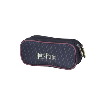 hap52788-trousse-rectangulaire-double-compartiments-enfant-kid-abord-harry-potter-gold-noir-22x6x10-cm