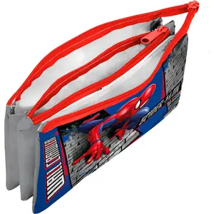 Triple Pencil Case Kids Licensing Marvel Spiderman image-1