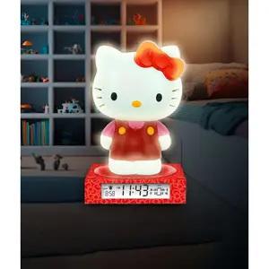 Lamp with Alarm Clock Kids Licensing Hello Kitty And Friends 3D image-2