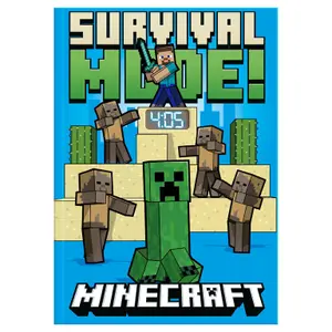 LED Clock Notebook Kids Licensing Minecraft