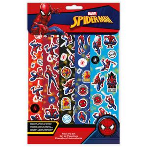 8435507873345-ensemble-d-autocollants-kids-licensing-marvel-spiderman-bleu-rouge-21x29-5-cm