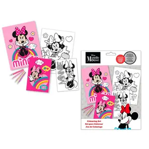 Χρώματα με αυτοκόλλητα κορίτσι Kids Licensing Disney Minnie image-0