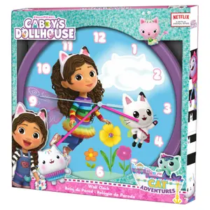 Horloge murale enfant Kids Licensing Gabbys Dollhouse image-1
