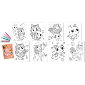 Coloriage et autocollants Kids Licensing Gabbys Dollhouse (x8) image-0