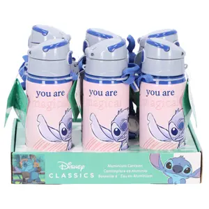 Children's aluminium water bottle Kids Licensing Disney Stitch image-2