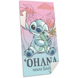 Children's cotton beach towel Kids Licensing Disney Stitch image-0
