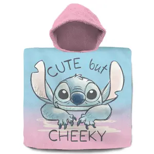 Children's cotton poncho Kids Licensing Disney Stitch image-0