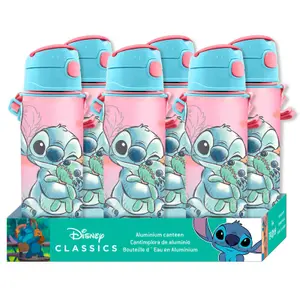 Children's aluminum water bottle Kids Licensing Disney Stitch image-1