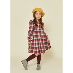 Φόρεμα από βαμβάκι για κορίτσι μωρό Kids on the Moon Berry Ruffle image-1