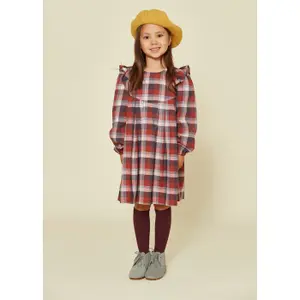Φόρεμα από βαμβάκι για κορίτσι μωρό Kids on the Moon Berry Ruffle image-2